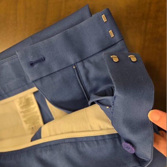 Brooks Brothers Stretch Advantage Chino, Blue, Size 4 - Picture 6 of 6